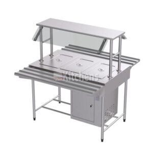 Balcão refrigerado industrial em inox