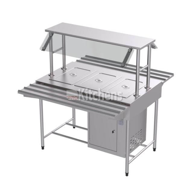 Balcão refrigerado industrial em inox