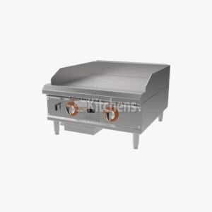 Chapa a gás em aço inox para cozinha industrial