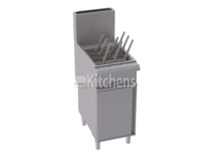 Cozedor de massas em aço inox industrial.