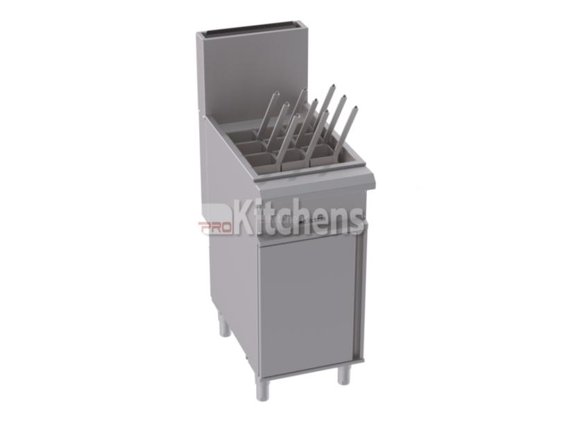 Cozedor de massas em aço inox industrial.